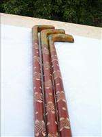 Wooden Hand Carved Walking Stick / Cane