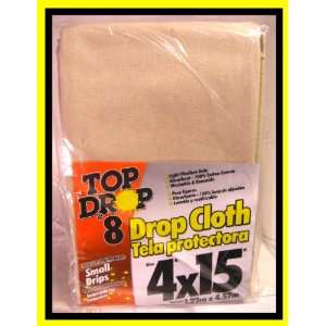  Top Drop Cloth 4x15 Ft 100% Cotton Canvas Painting 