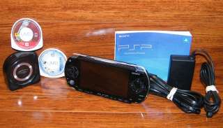 Sony PSP 1001 Black Handheld System W/AC Power Supply, Movie, & Grand 