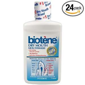  Biotene Dry Mouth Mouthwash, 2 Ounce Bottles (Pack of 24 