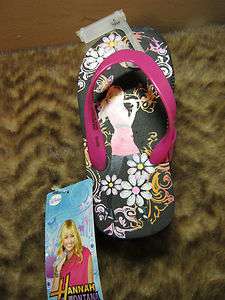 Disney Hannah Montana flip flop sandals girls 11/12 Miley Cyrus pop 