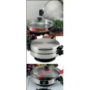   Heat Stainless Steel Electric Skillet, set of 2