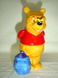 Winnie the Pooh Porcelain Figurine Disney Honey pot Bee  