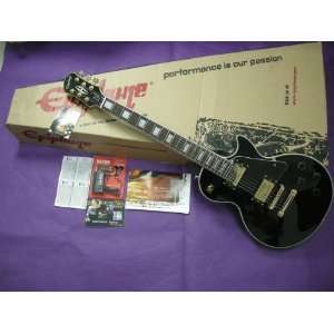  Epiphone By Gibson Les Paul Custom Electric Guitar, Ebony 