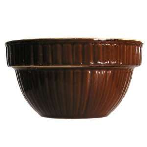  Over & Back Yellow Ware Retro Brown Bowl 6 Kitchen 