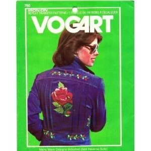  Vogart 760 Embroidery Transfer Pattern Rose and Many Other 