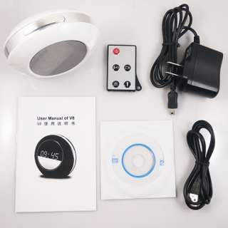 clock 1 charger 1 remote control 1 cd 1 usb cable 1 user manual
