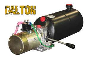 12VDC Single Acting Hydraulic Pump Unit w/ Manual Lever  