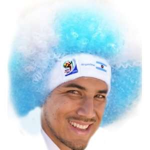  2010 FIFA World Cup South AfricaTM Afro Wig for Argentina 