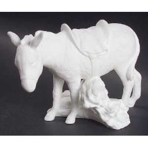  Lenox White Nativity Donkey Standing Figurine Mint 