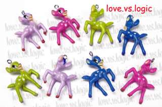Baby Bambi* Soft Plastic Charms.Mix Colors  