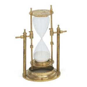    Large Solid Brass Hourglass 30 Minute Timer