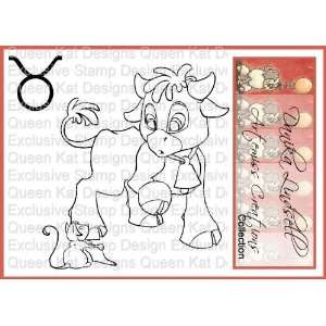  Taurus Childrens Zodiac Unmounted Rubber Stamp 