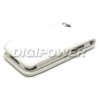 WHITE LEATHER WALLET CASE COVER FOR IPOD TOUCH 4 4G  