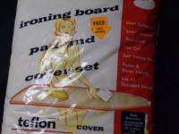 pc Vintage Glide o Mat Ironing Board Cover Scorch Resistant Teflon 