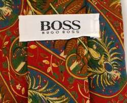 New w/o tags HUGO BOSS 100% silk TIE Made in ITALY  