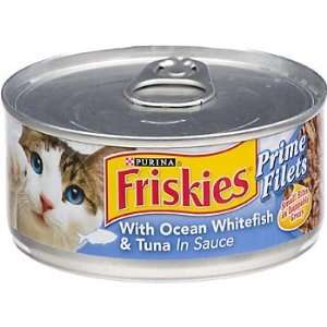 Friskies Prime Filets with Ocean Whitefish and Tuna in Sauce Cat Food 