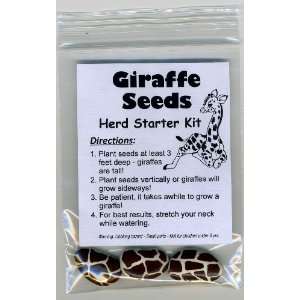 Giraffe Seeds   Herd Starter Kit   Grow Your Own Giraffe   Handcrafted 