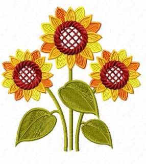 Sunflower Embroidery Design