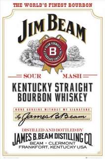 New Jim Beam Whiskey Bottle Label General Poster 07NB  