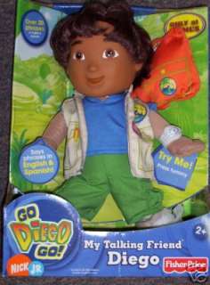 my talkimg friend diego doll bilinguel GO DIEGO GO CANT FIND THESE 