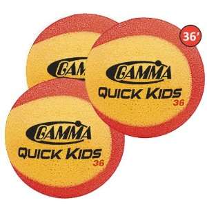  Gamma Quick Kids 36 Foam Tennis Balls 3pk (13 270) Sports 