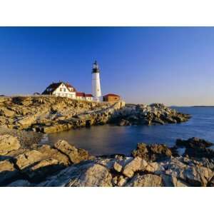  Portland Head Lighthouse, Cape Elizabeth, Maine, New 