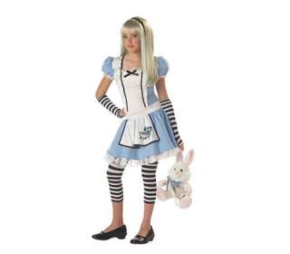   in Wonderland Girls Child Tween Halloween Costume LARGE 10 12  