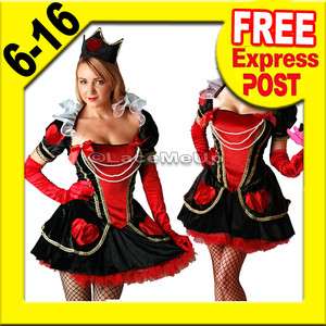 Deluxe Queen Of Hearts Alice In Wonderland Fancy Dress Costume shrug 