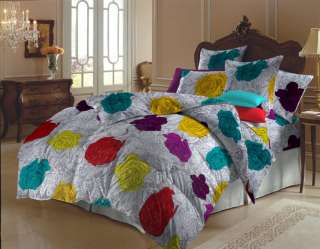 LUXURY 100% COTTON KING SIZE BEDDING SET COMPLETE 6 PC COLLECTION 