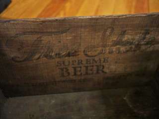 Vintage 40s 50s Free State Supreme Beer Wooden Crate Carrier Box 