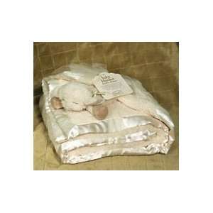   Sherpa polyester soft baby blanket, comes with baby lamb, Baby