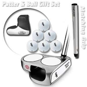   Golf Balls (6) and White Hot 2 Ball Putter by Callaway Golf