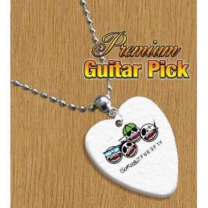  Gorillaz Chain / Necklace Bass Guitar Pick Both Sides 
