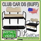 Club Car DS Golf Cart Rear Flip Back Folding Seat Kit Polyethylene 