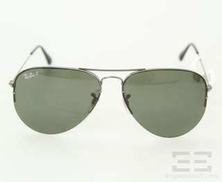 Ray Ban Silver And Polarized Aviator Sunglasses With Extra Lenses NEW 