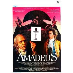  Amadeus (1984) 27 x 40 Movie Poster Belgian Style A