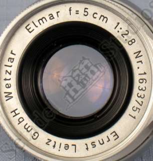 LEICA 50MM ELMAR F2.8 CHROME COLLAPSIBLE M LENS +CAPS 0799429118235 