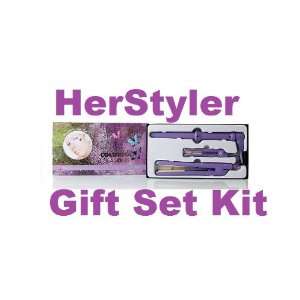   Hair Kit Set, Full Size and Mini Straightener, and Grande Curling Iron