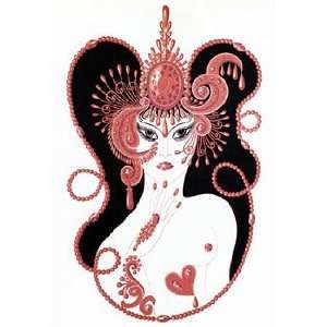 Erte   Ruby Lithograph 