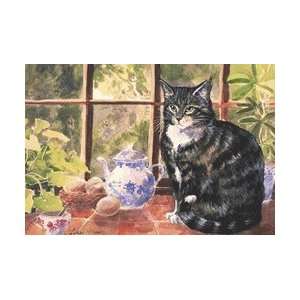 Pimpernel Windowsill Cats Rectangle Placemats, Set of 6  