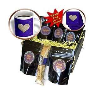  Turner Heart Design   Gold Heart on Purple   Coffee Gift Baskets 