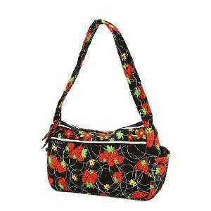  Strawberry Quilted Hobo Hand Bag 