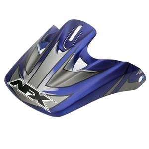  AFX Visor for FX87 Helmet   Satin Blue Multi Automotive