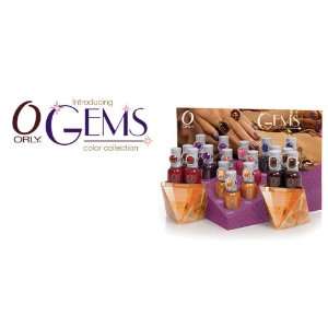   Orly Nail Polish Orly Gems Collection 18pcs Display OR450624 Beauty
