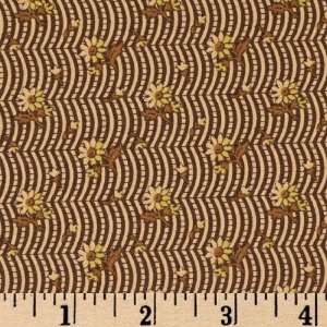  44 Wide Vicksburg Hill Stripe Chocolate Fabric By The 