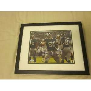  Jerome Shockey New York Giants Football Autographed Framed 