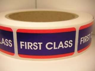 FIRST CLASS USPS Stickers Labels Mailing Shipping 500/rl  