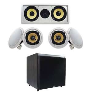   Speaker System w/600W Black 10 Powered HD Home Subwoofer Electronics