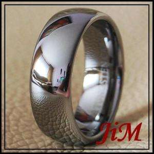 8MM TUNGSTEN RING LOVE DOME MENS WEDDING BAND SIZE 14  